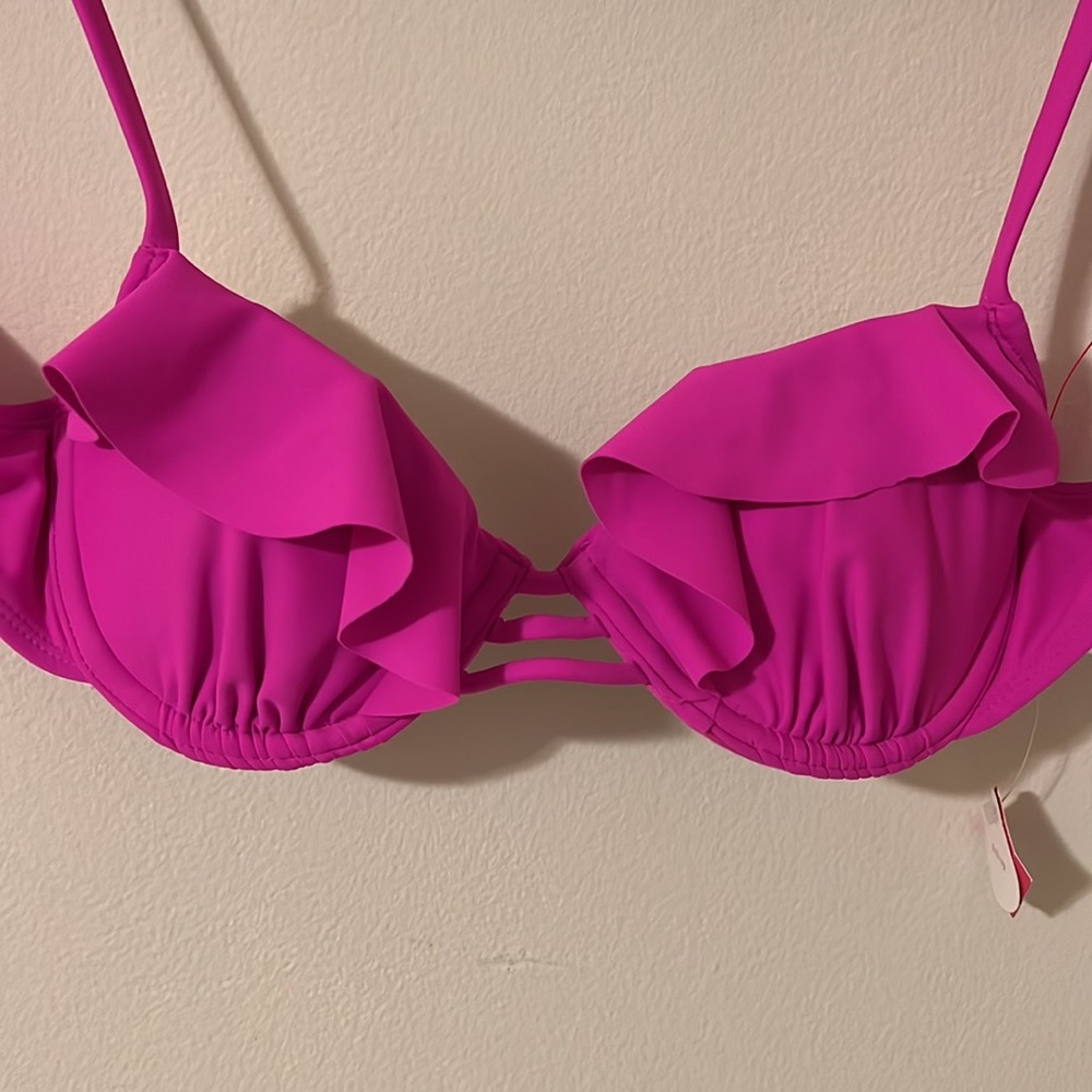Xhilaration Bikini Top. Pink, Xs